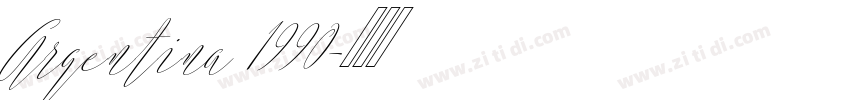 Argentina 1990字体转换